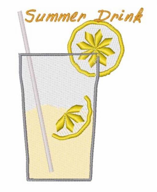Picture of Summer Drink Machine Embroidery Design