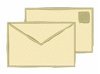 Letter & Envelope Machine Embroidery Design