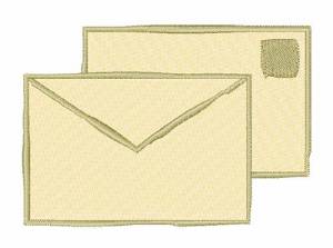 Picture of Letter & Envelope Machine Embroidery Design