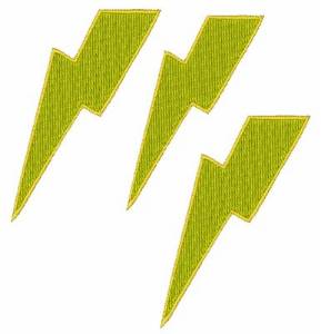 Picture of Lightning Bolts Machine Embroidery Design