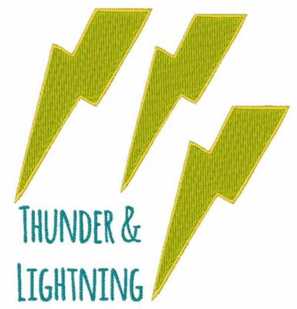 Picture of Thunder & Lightning Machine Embroidery Design