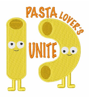 Pasta Lovers Machine Embroidery Design