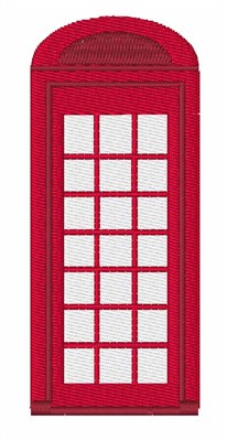 British Phonebooth Machine Embroidery Design