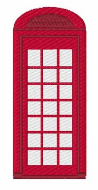 Picture of British Phonebooth Machine Embroidery Design