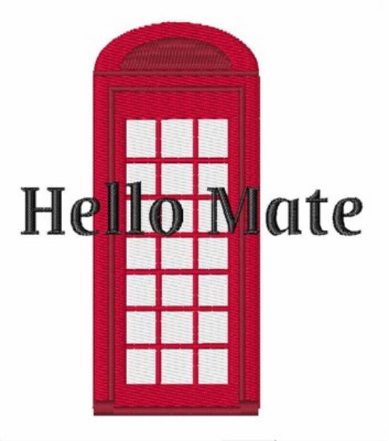 Picture of Hello Mate Machine Embroidery Design