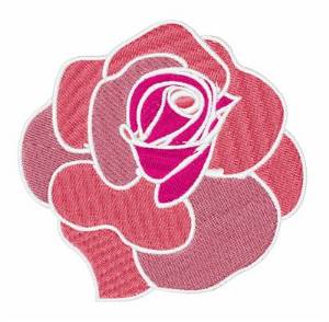 Picture of Red Rose Machine Embroidery Design
