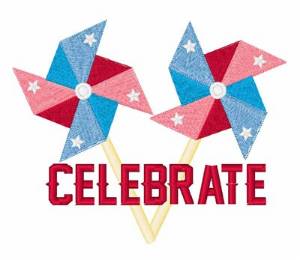 Picture of Celebrate Pinwheel Machine Embroidery Design