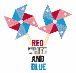 Picture of Red White & Blue Machine Embroidery Design