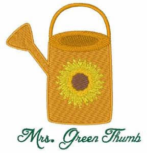 Picture of Mrs Green Thumb Machine Embroidery Design