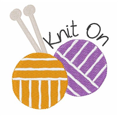 Knit On Machine Embroidery Design