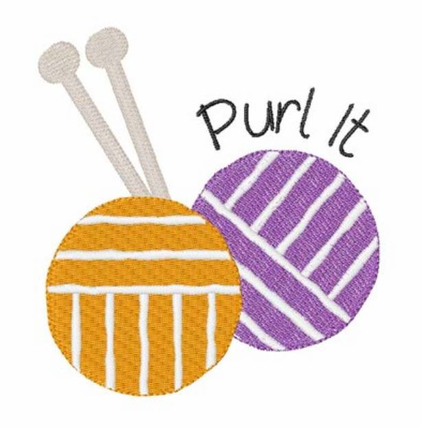 Picture of Purl It Machine Embroidery Design