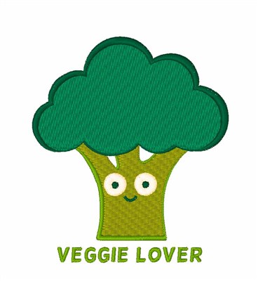 Veggie Lover Machine Embroidery Design