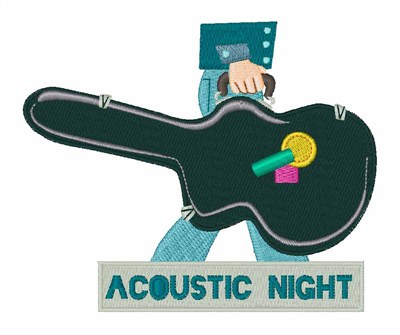 Acoustic Night Machine Embroidery Design
