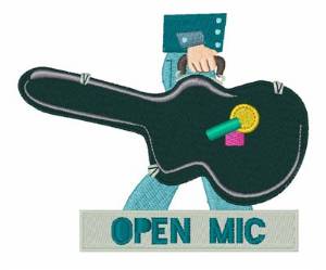 Picture of Open Mic Machine Embroidery Design