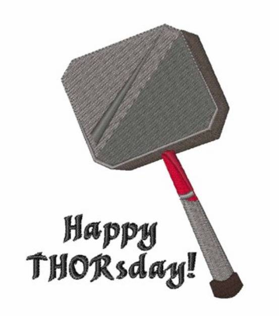 Picture of Happy Thorsday Machine Embroidery Design