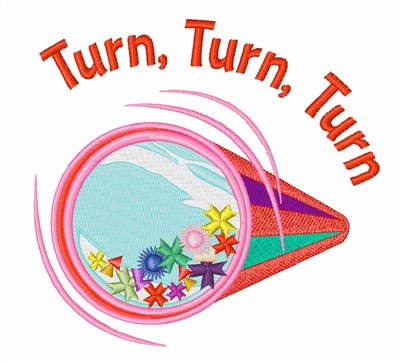 Turn Turn Machine Embroidery Design