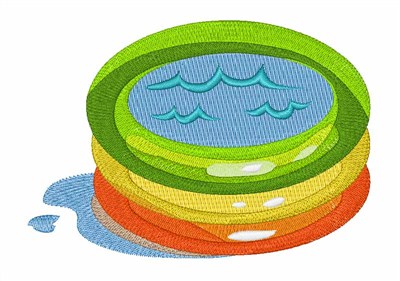 Swimming Pool Machine Embroidery Design