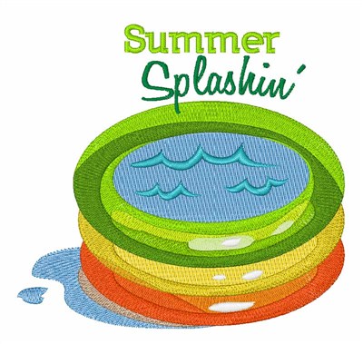 Summer Splashin Machine Embroidery Design