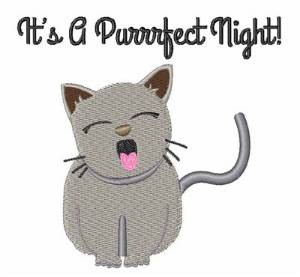 Picture of Purrfect Night Machine Embroidery Design