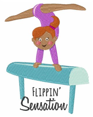 Flippin Sensation Machine Embroidery Design