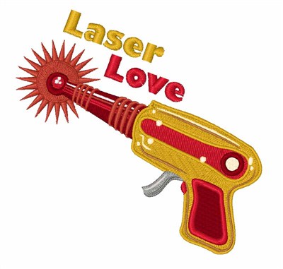 Laser Love Machine Embroidery Design