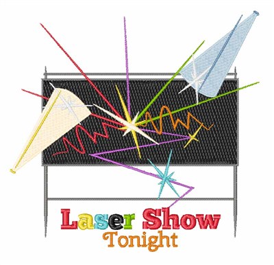 Laser Show Machine Embroidery Design