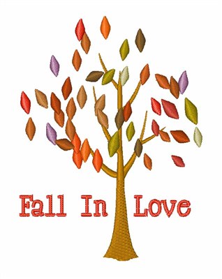 Fall In Love Machine Embroidery Design