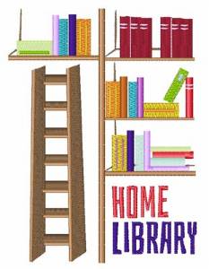 Picture of Home Library Machine Embroidery Design