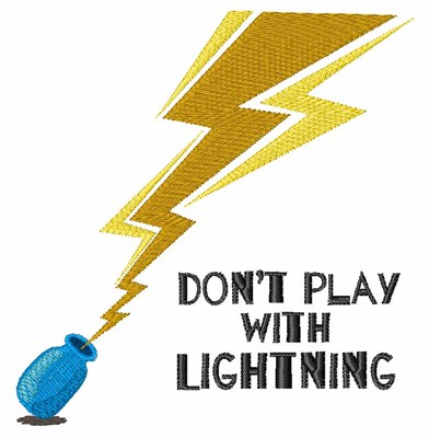 Play With Lightning Machine Embroidery Design