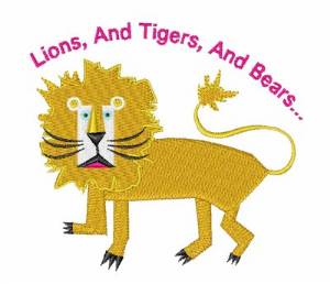 Picture of Lions Tigers And Bears Machine Embroidery Design