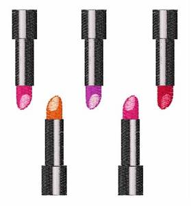 Picture of Lipstick Tubes Machine Embroidery Design
