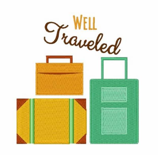 Picture of Well Traveled Machine Embroidery Design