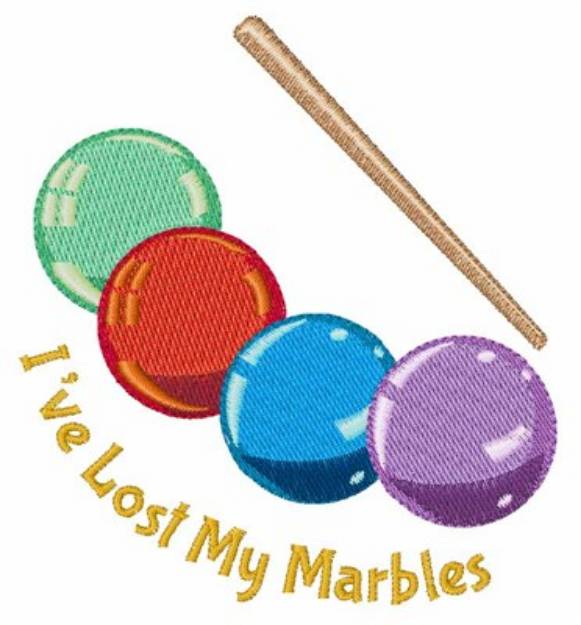 Picture of Lost My Marbles Machine Embroidery Design