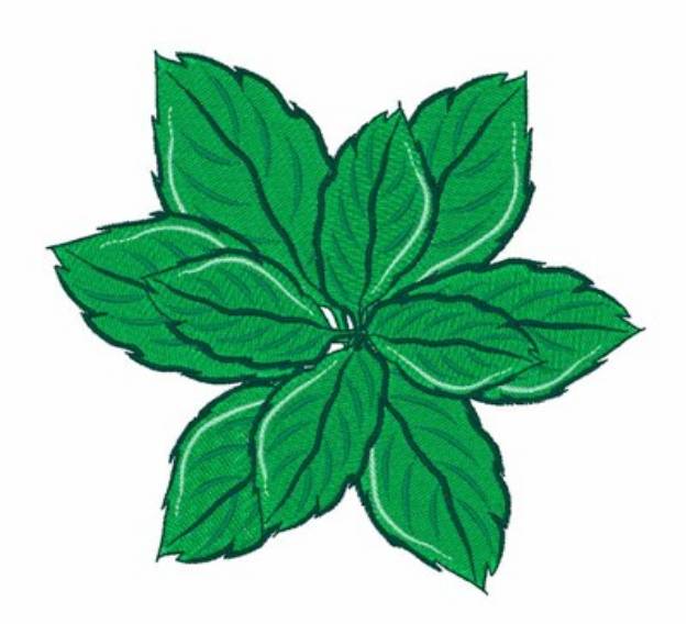 Picture of Mint Leaves Machine Embroidery Design