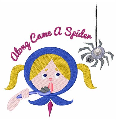 Along Came Spider Machine Embroidery Design