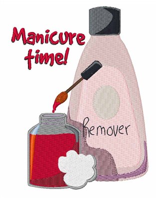 Manicure Time Machine Embroidery Design