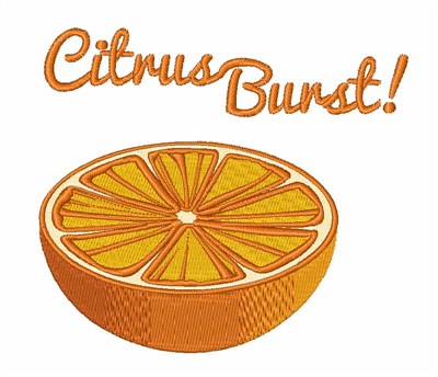Citrus Burst Machine Embroidery Design