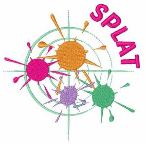 Picture of Splat Machine Embroidery Design