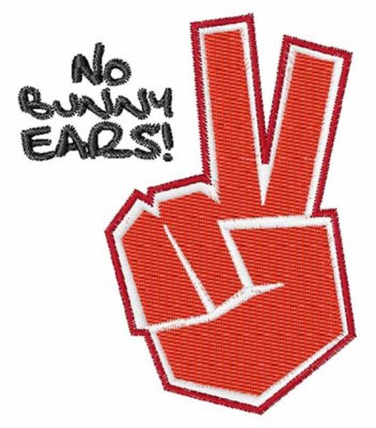 Picture of No Bunny Ears Machine Embroidery Design