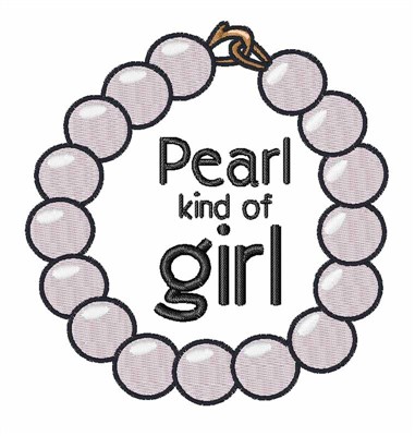 Pearl Girl Machine Embroidery Design