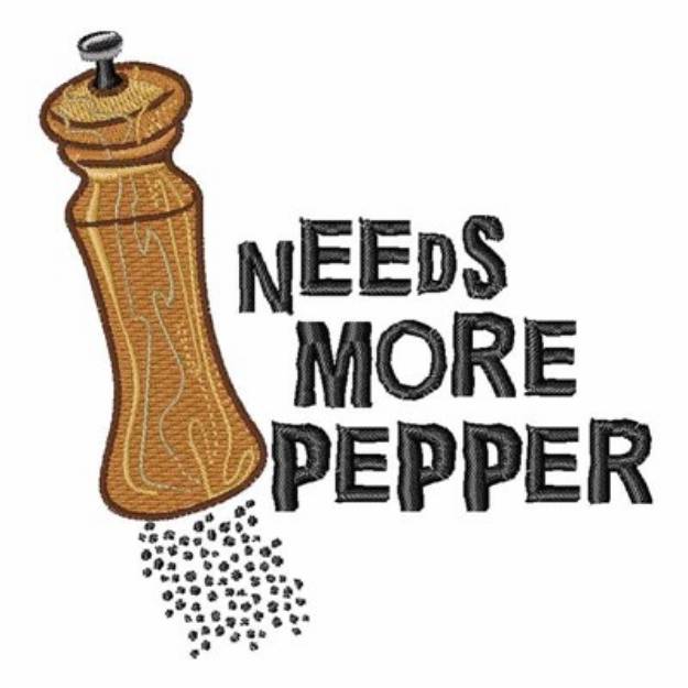 Picture of Needs More Pepper Machine Embroidery Design