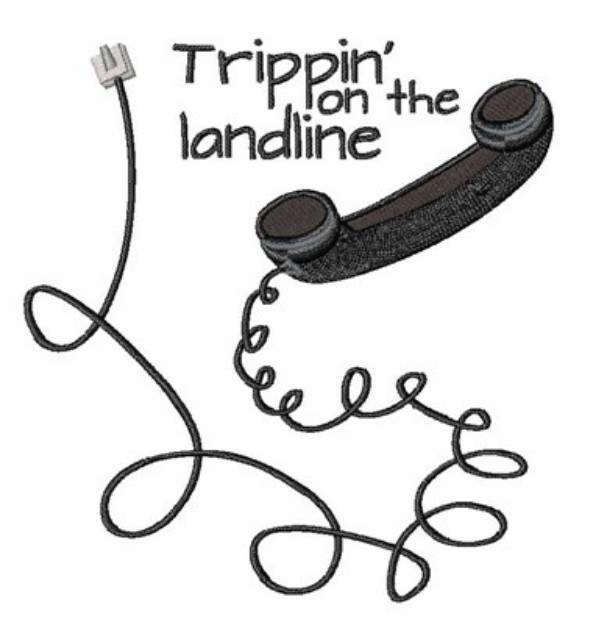 Picture of The Landline Machine Embroidery Design