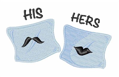 HIs Hers Machine Embroidery Design