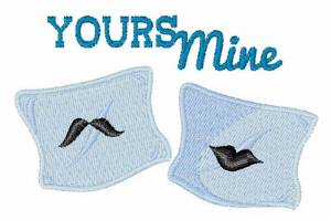 Picture of Yours Mine Machine Embroidery Design
