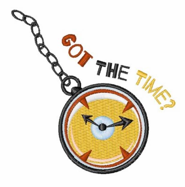Picture of Got The Time Machine Embroidery Design