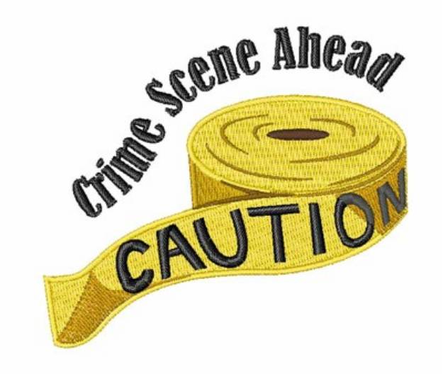 Picture of Crime Scene Machine Embroidery Design