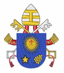 Picture of Pope Francis Heraldry Machine Embroidery Design