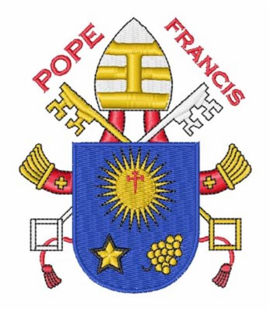 Picture of Pope Francis Machine Embroidery Design