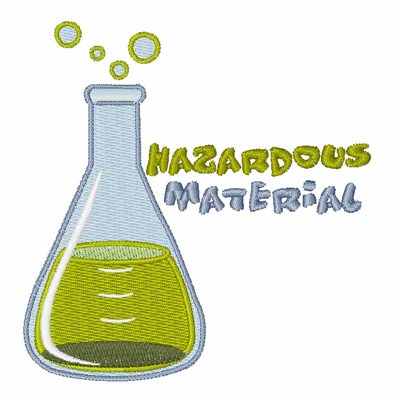 Hazardous Material Machine Embroidery Design