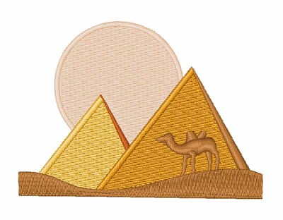 Pyramids Machine Embroidery Design